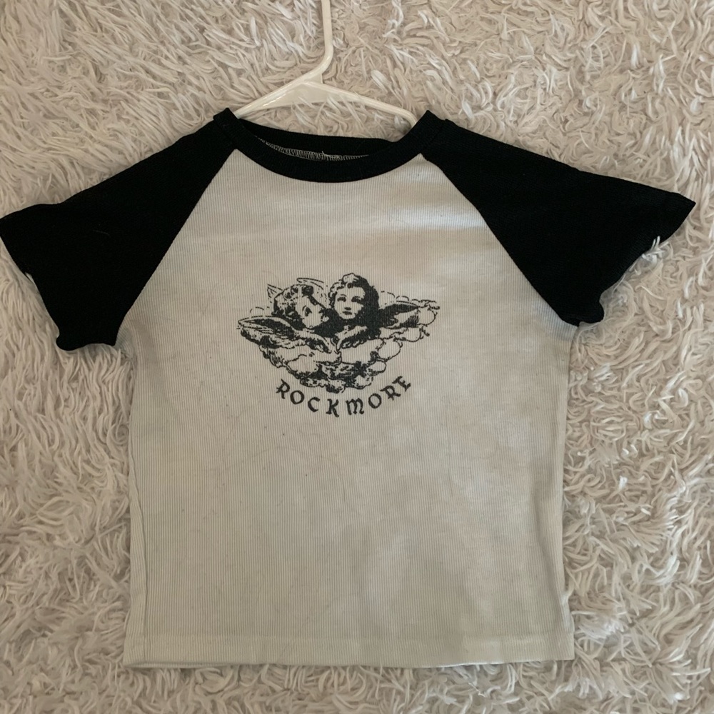 No Brand Rockmore Cropped Tee
